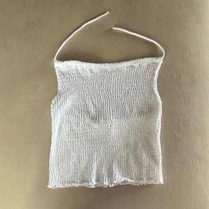 Simply Basic white halter top. Girls size 14/16